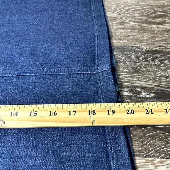 LRL Lauren Jeans Co Ralph Lauren Womens Sz 6 Denim Jean Skirt Dark Blue, Buttons - Picture 10 of 12